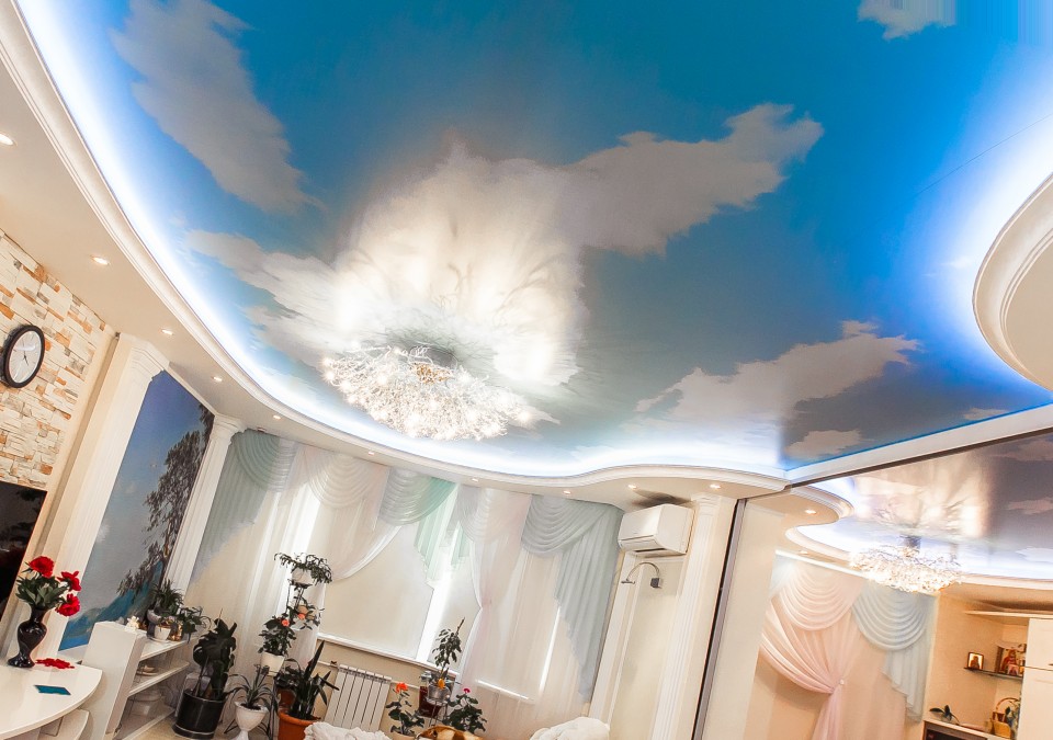 Заказать потолок с фотопечатью в г. Короча