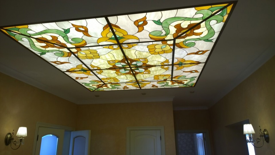 Заказать световой потолок с фотопечатью в г. Короча